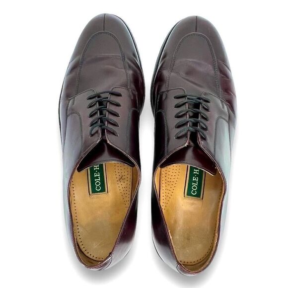 Cole Haan Carter Burgundy Brown Leather Split Toe Derby Oxford CO1525 13D - Picture 6 of 12